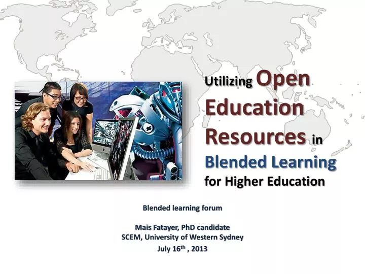 utilizing open education resources in blended learning for higher education