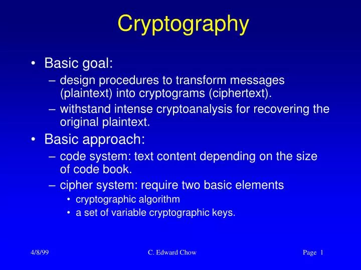 cryptography