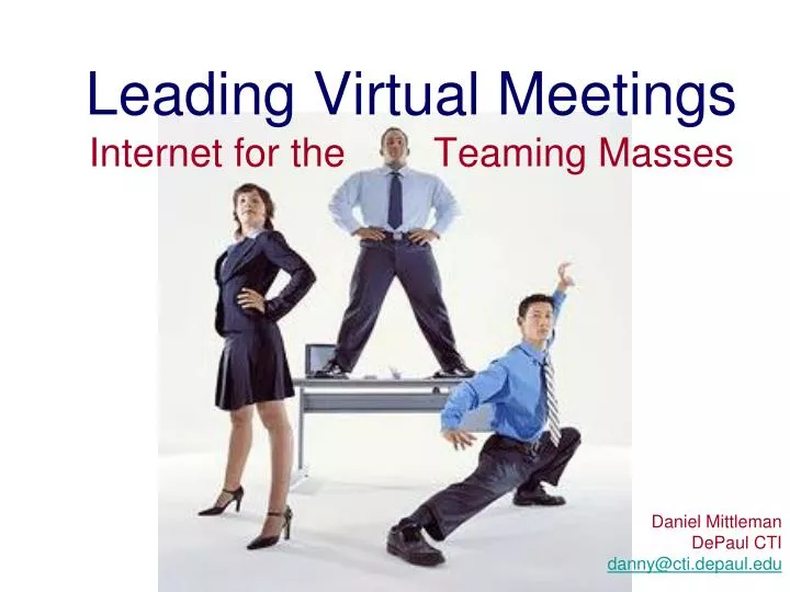 leading virtual meetings internet for the teaming masses