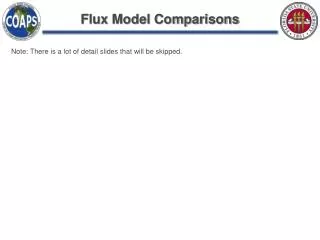Flux Model Comparisons