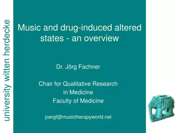 music and drug induced altered states an overview