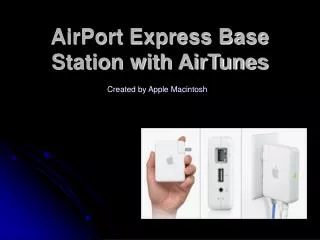 AirPort Express Base Station with AirTunes
