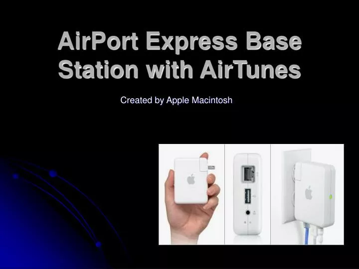 airport express base station with airtunes