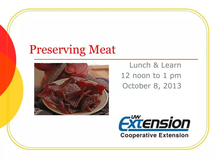 preserving meat