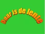 Daar is de lente - slide 1