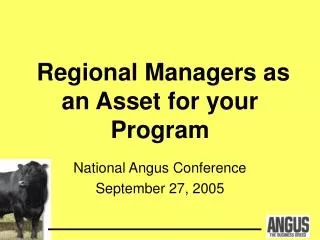 Regional Managers as an Asset for your Program