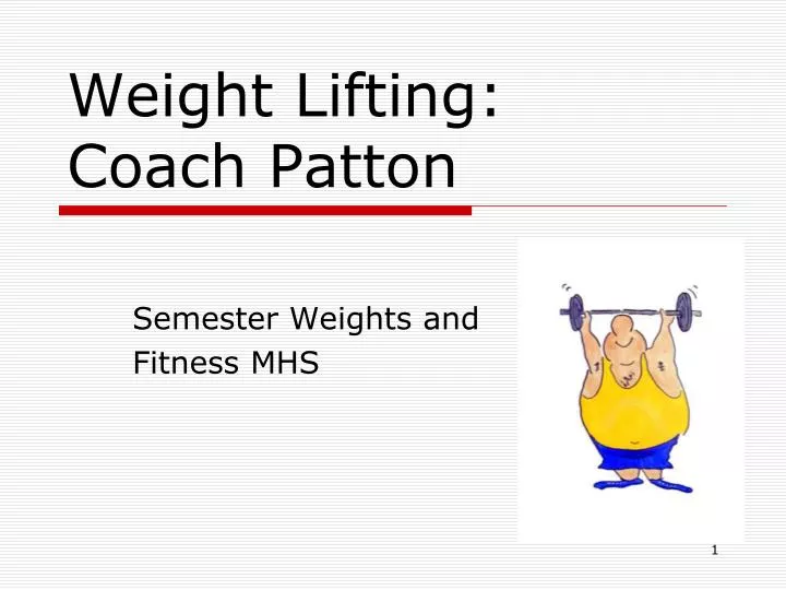 weight lifting coach patton