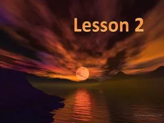 Lesson 2