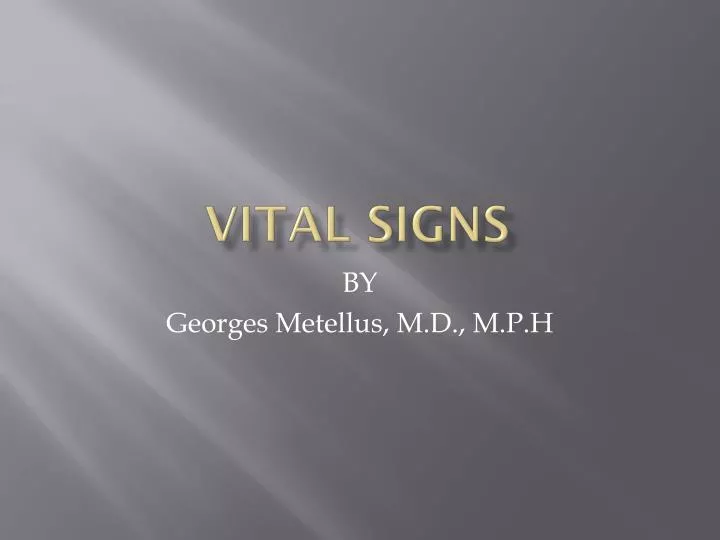 vital signs
