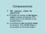 Comparaciones - slide 1