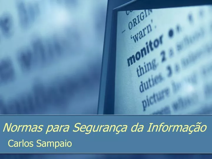 normas para seguran a da informa o