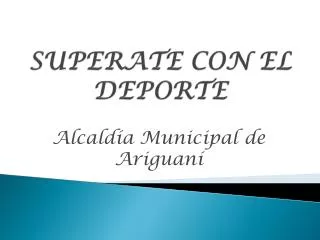 superate con el deporte