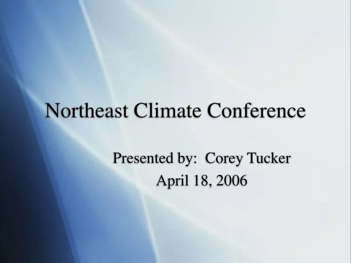 northeast climate conference