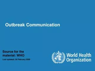 Outbreak Communication