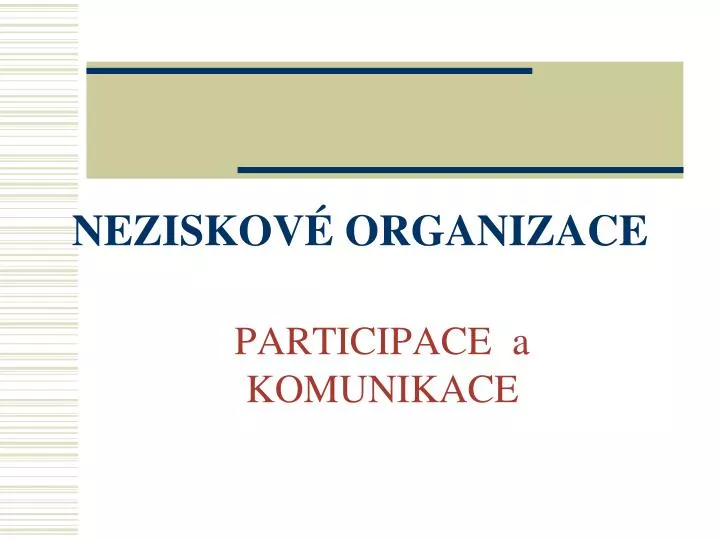 neziskov organizace