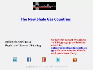 Overview of Shale Gas Market – Growth and Opportunities