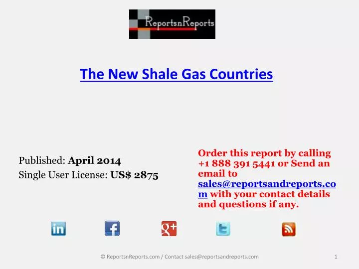 the new shale gas countries