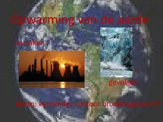 opwarming van de aarde
