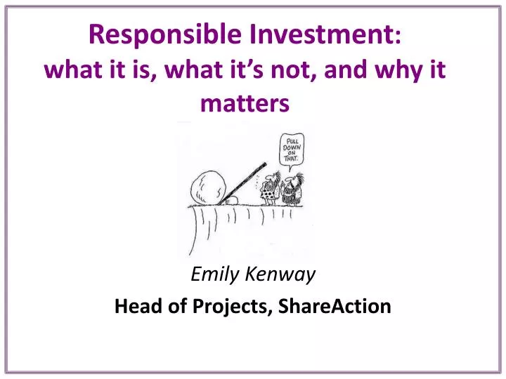 responsible investment what it is what it s not and why it matters