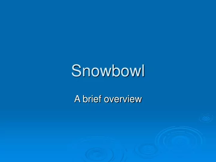 snowbowl