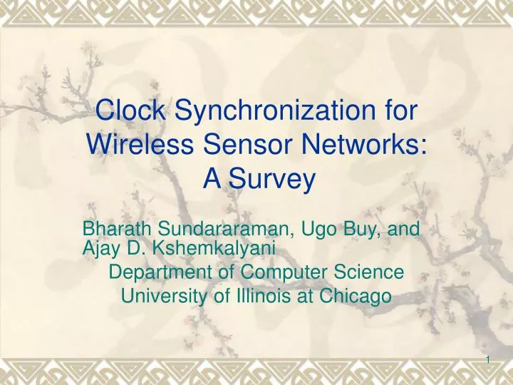clock synchronization for wireless sensor networks a survey