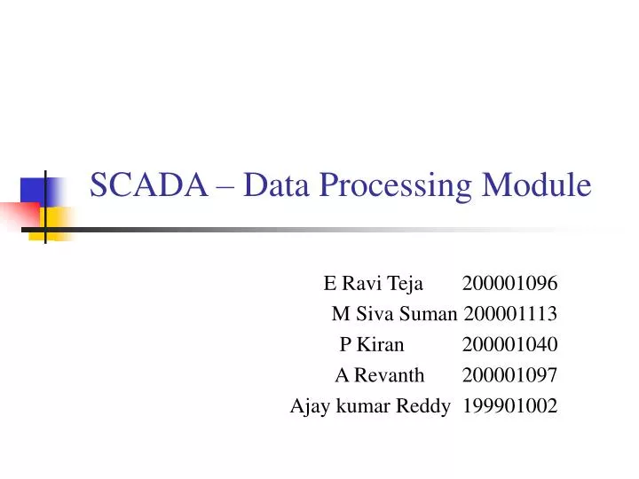 scada data processing module