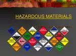 HAZARDOUS MATERIALS - slide 1