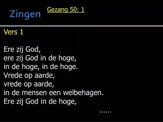 zingen