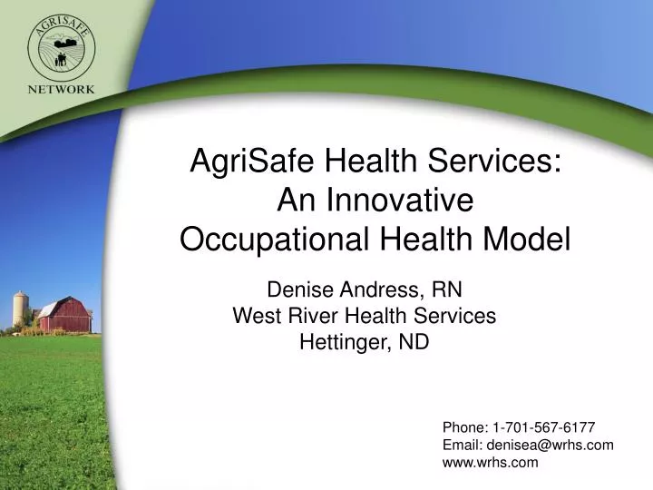 agrisafe health services an innovative occupational health model