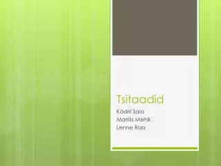 tsitaadid