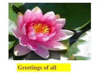 Greetings of all