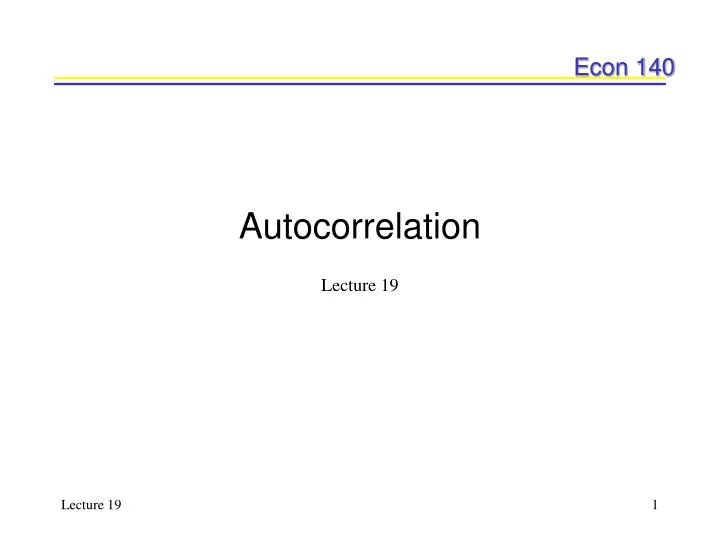 autocorrelation