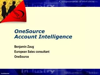 onesource account intelligence
