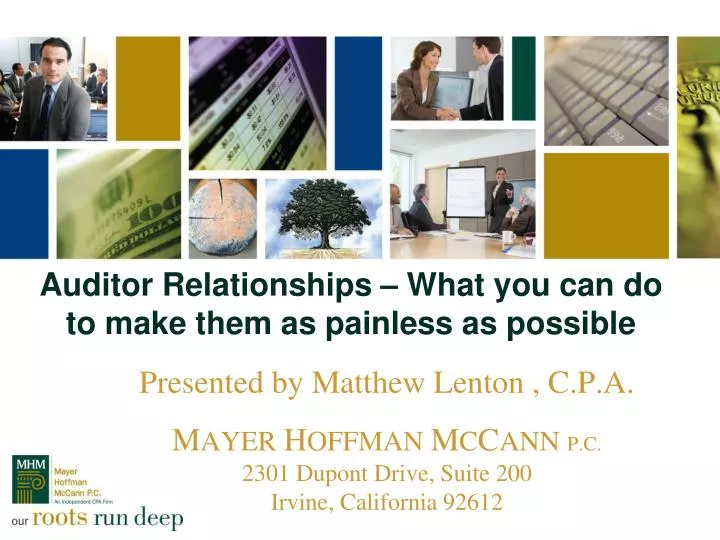 auditor relationships what you can do to make them as painless as possible