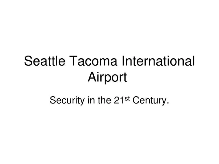 seattle tacoma international airport