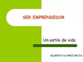 ser emprendedor