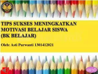 PPT - Meningkatkan Motivasi Belajar Siswa PowerPoint Presentation, Free ...