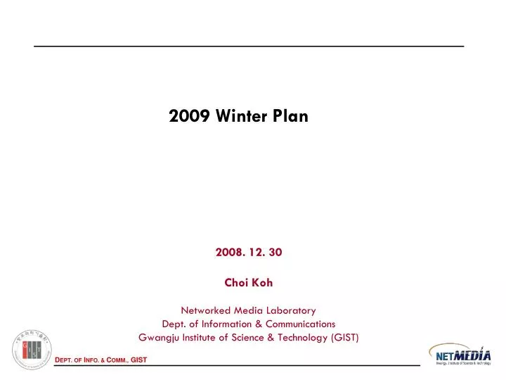 2009 winter plan