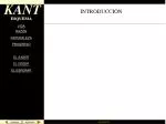 KANT - slide 1