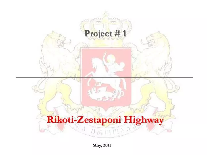 project 1 rikoti zestaponi highway