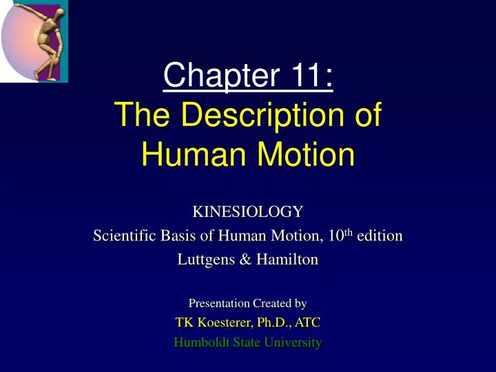 chapter 11 the description of human motion