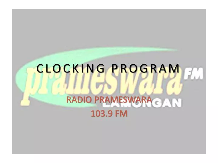 clocking program