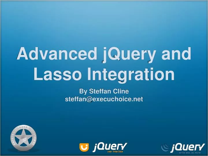 advanced jquery and lasso integration