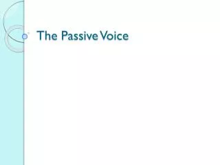 the passive voice