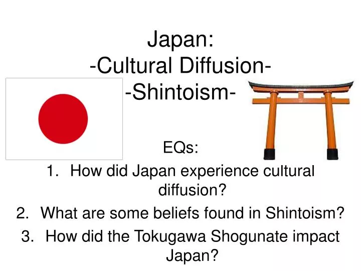 japan cultural diffusion shintoism