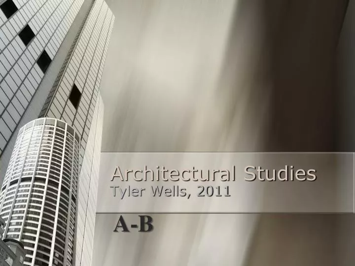 architectural studies