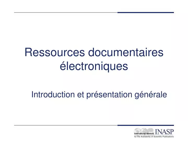 ressources documentaires lectroniques