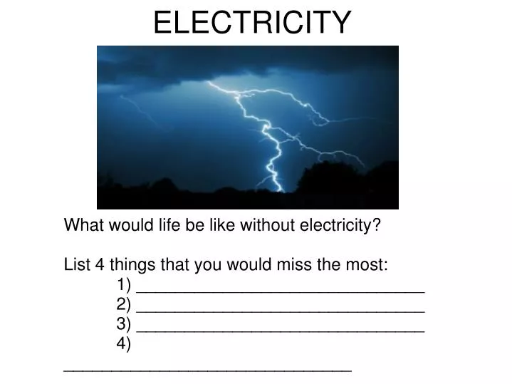 electricity