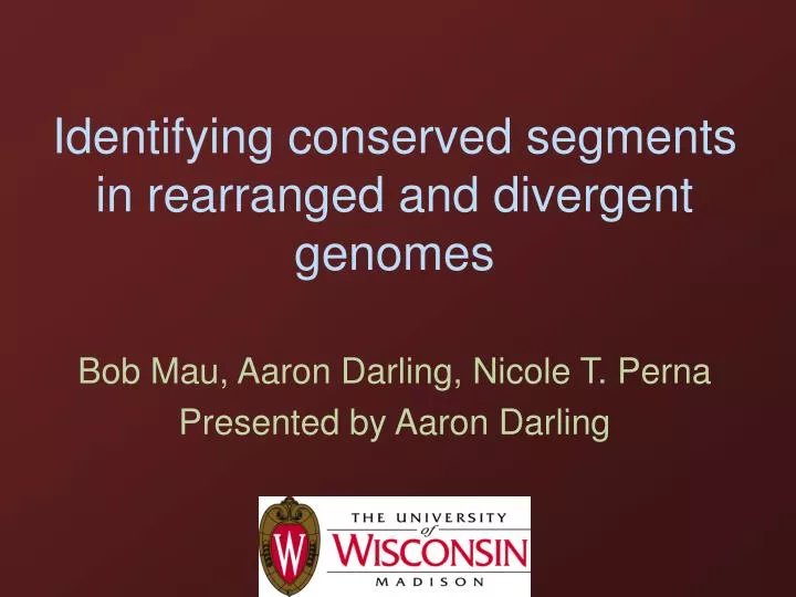 identifying conserved segments in rearranged and divergent genomes