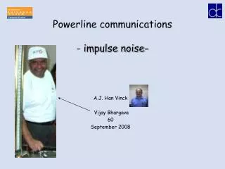 Powerline communications - impulse noise-